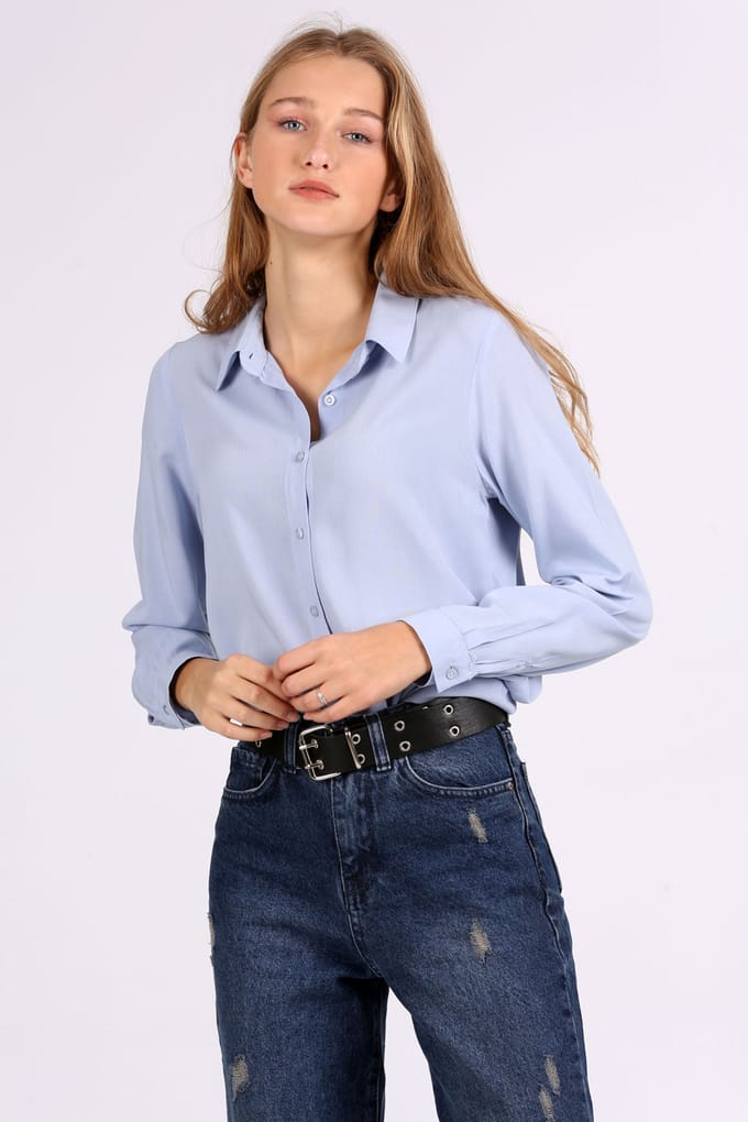 Basis Knop-Up Blouse