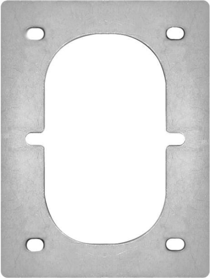 ProPlus Montageplaat voor dubbel sjoroog - 125 x 165 mm - robuust plaatstaal