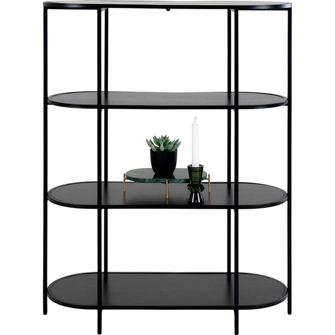 House Collection Stellingkast Dina Zwart Ovaal