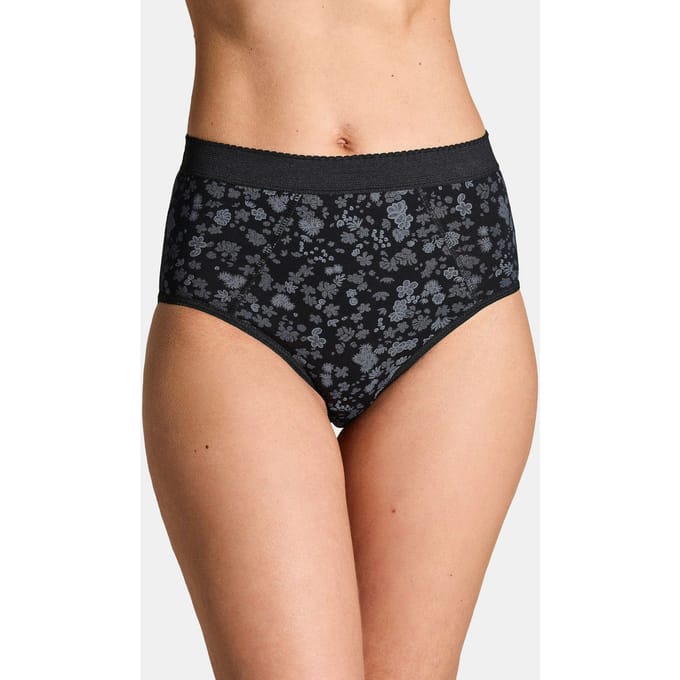 Set corrigerende slips van katoen - zwart / wit / rosé - Gr. 36 van Goldner Fashion