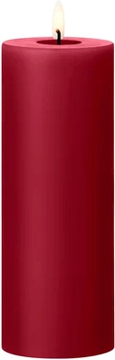 Ester & Erik Led Pillar kaars H20cm winter berry