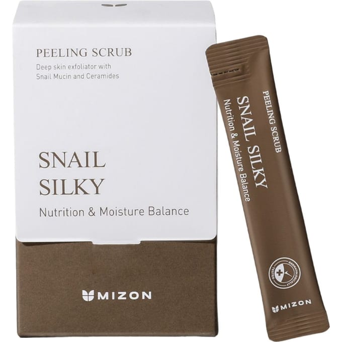 Mizon, Snail Silky, gommage exfoliant, sans parfum, 40 sachets, 5 g (7,0 oz) chaque white
