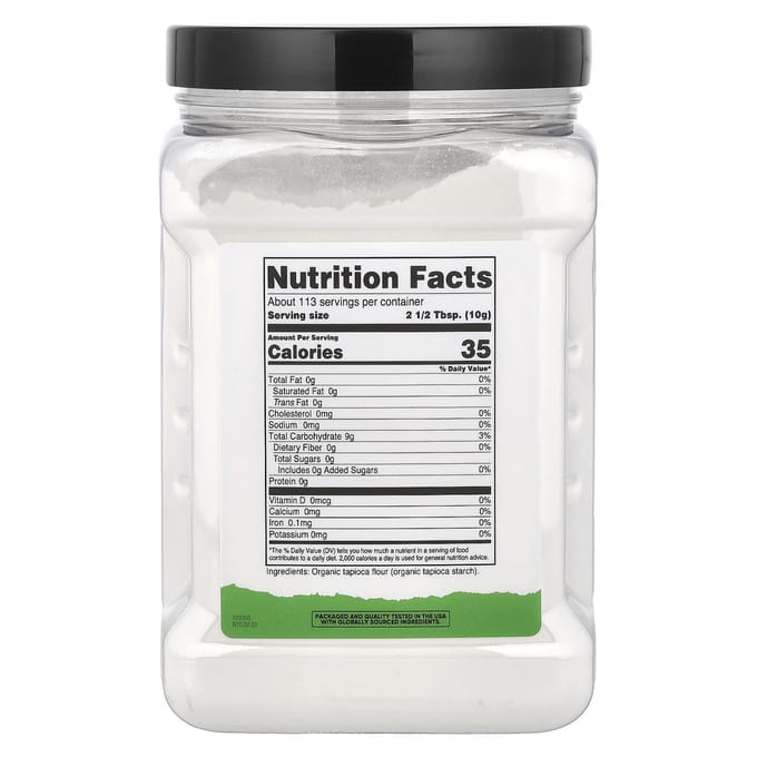 Nutricost, Garde-manger, Farine de tapioca biologique, 40,5 oz (1,134 g)