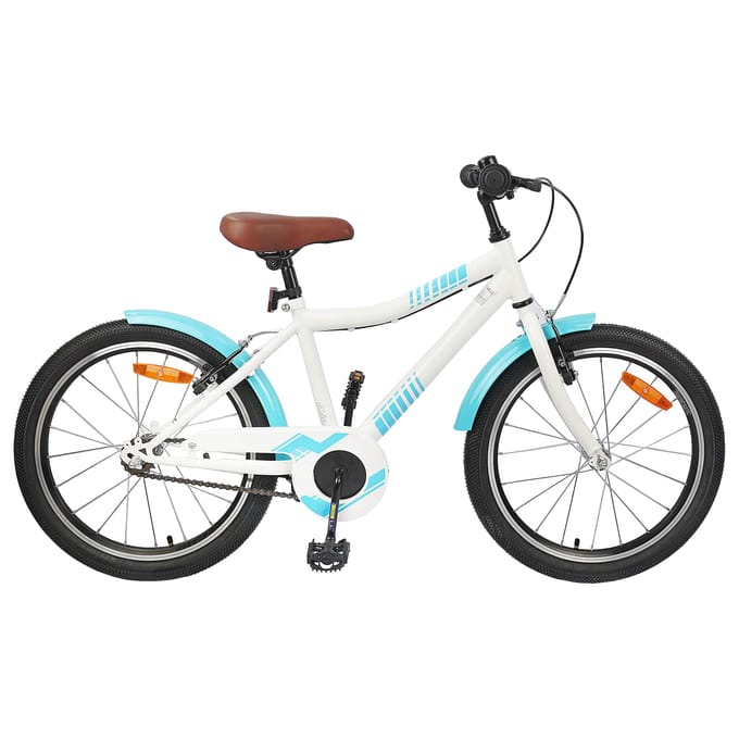 vidaXL - Kinderfiets - 18 - Inch - voor - 5-7 - jaar - oud - Lichtblauw