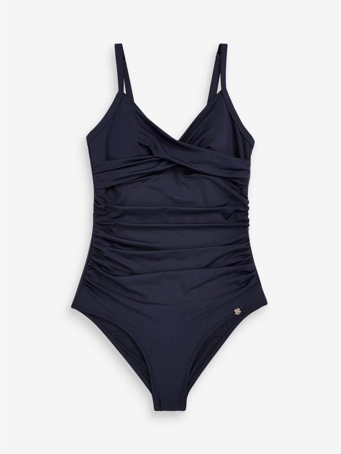 Next - Dames - Vormgevend en buikcorrigerend badpak - Blauw