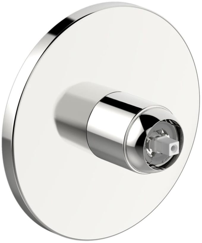 Hansa ready-mounted set with functional unit single-lever shower mixer, round rosette 40559183