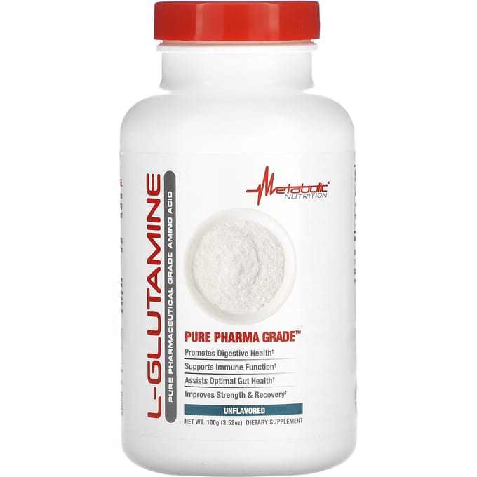 Metabolic Nutrition, L-Glutamine, Non aromatisée, 3,52 oz (100g)