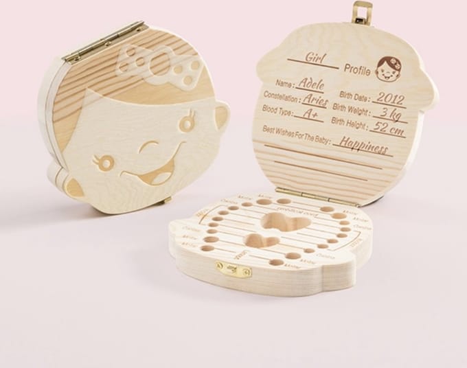 Innovagoods Tandendoosje - Herinneringsdoosje voor Baby’s Meisje