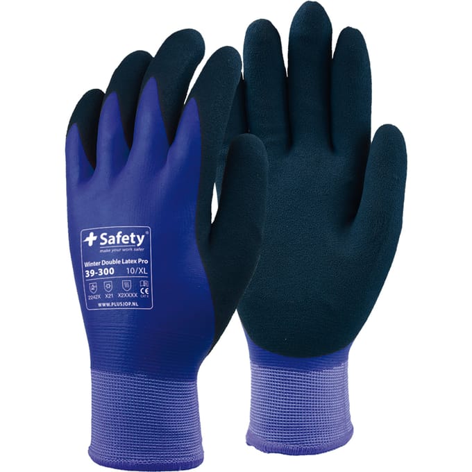 +Safety® 39-300 | Winter double latex pro | Waterdichte winter werkhandschoen