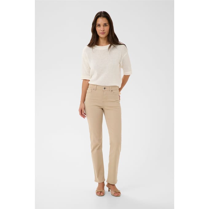 Kaffe KAmaris Reg Fit Jeans Dames Jeans - Feather Gray