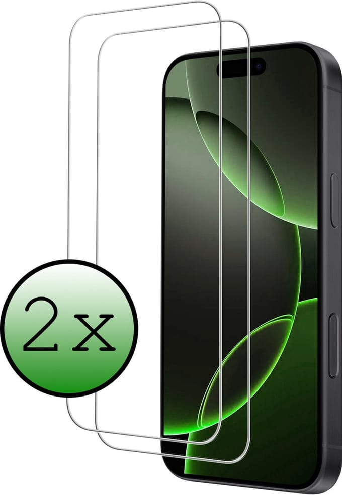 Screenprotector - 2 Stuks Geschikt voor Apple iPhone 16 Pro Max - Volledige Dekking - Beschermglas - Gehard Glas - Tempered Glass - Screen Protector