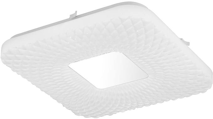 LED plafondlamp opaal chroom spot wit lamp woonkamer verlichting vierkant