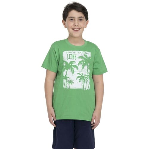 T-shirt Korte Mouw Leone 1947 Boy Short Sleeves Beach