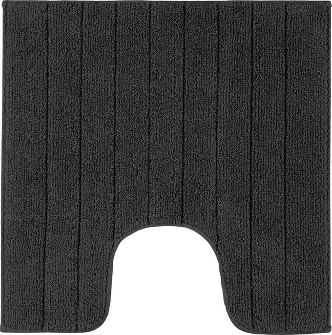 Casilin Luca WC-mat - 59 x 59 cm - Met uitsparing - Antislip - Zwart