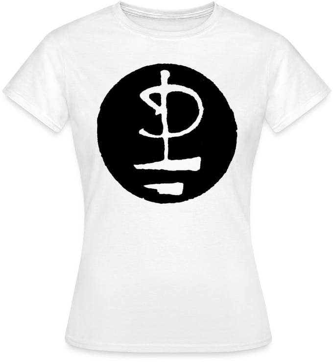 Pink Floyd Logo Zwart Wit T-Shirt Dames