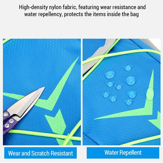 Nylon Hydratatie Rugzak Waterrugzak met 2L Hydratatiezak voor Fietsen Hardlopen Fietsen zwart