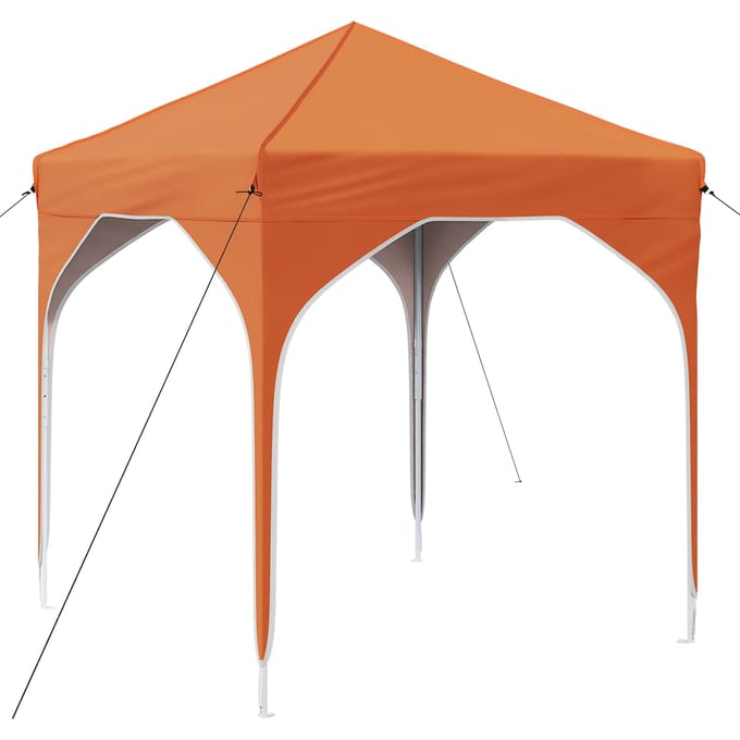 vidaXL - Pop-up - Feesttent - 194 - x - 194 - x - 245 - cm - Oranje