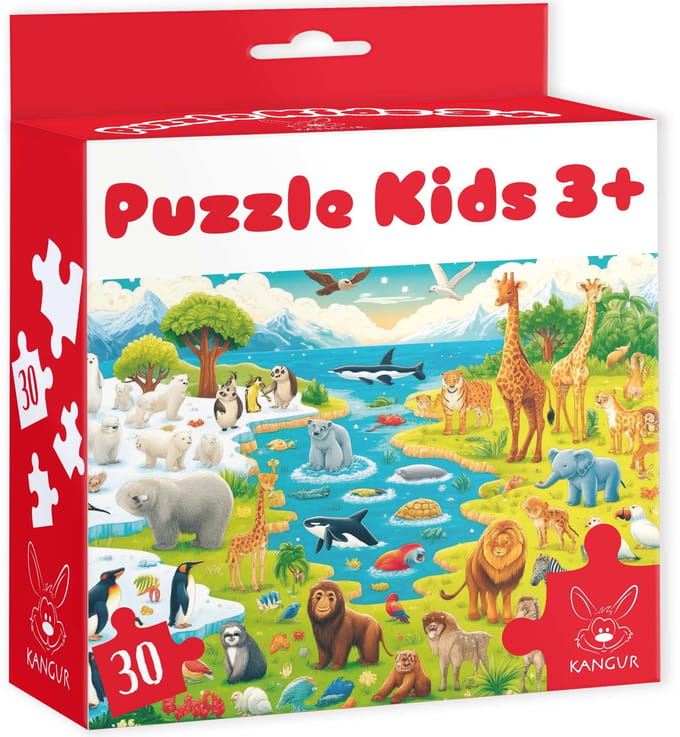 Puzzle Kids 3+ Wilde Dieren - Puzzel 30 stukjes