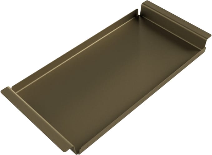 Steellish Dienblad Rechthoek - Tray - Aluminium - Brons Goud - 61×29×5