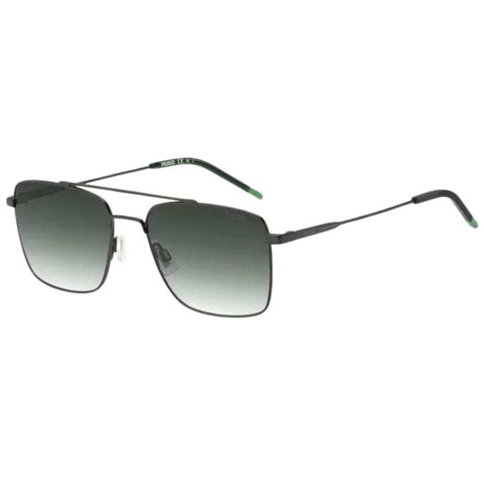 Hugo HG 1177/S Matte black green 57/18/145 MAN Zonnebrillen