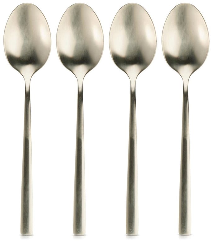 Excellent Houseware - Stalen Theelepeltjes - Set van 4 - Goudkleurig - Vaatwasserbestendig