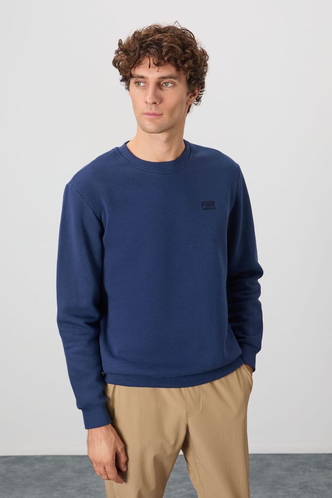 Heren Regular Fit Crew Neck Sweatshirt