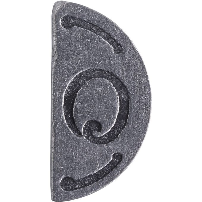 Afdichting - Stempelplaat, dubbelzijdig - Letter "O"