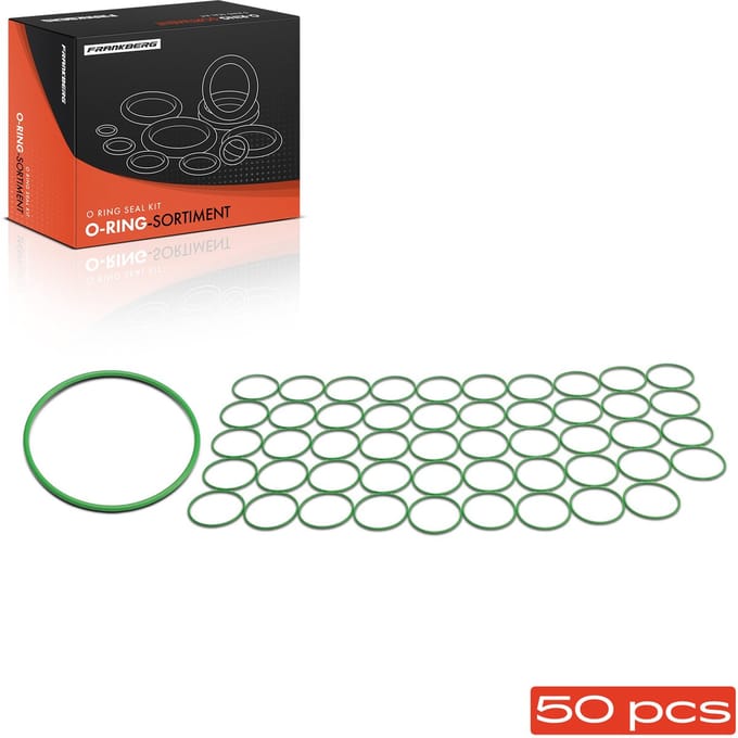 Frankberg 50x O-Ring Airco voor Reparatie Airco Compressor Koelsysteem