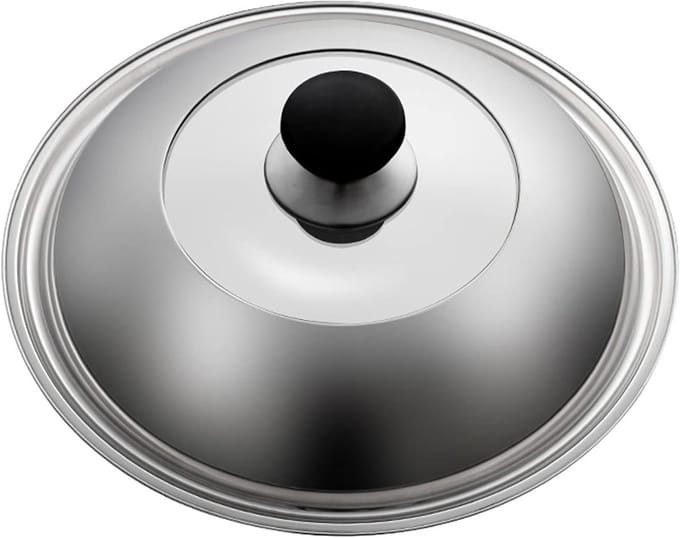 Pan Deksel - Universeel Deksel - Koken - Met Stoomgat - 32 cm - Zilver