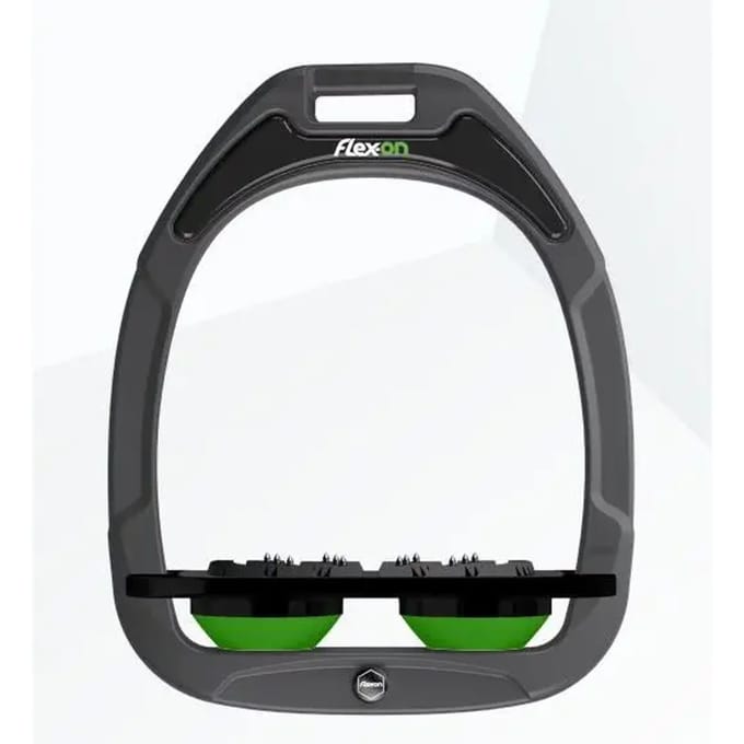 Ultra Grip Platte Hakken Antraciet/Zwart/Groen Flex-On Green Composite