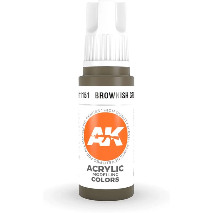 Brownish Green Acrylic Modelling Color - 17ml - AK-11151