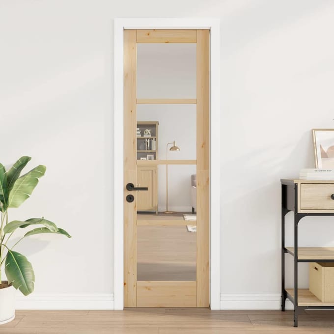 vidaXL - Interne - Deur - ORKDAL - Bruin - 61 - x - 198,5 - cm