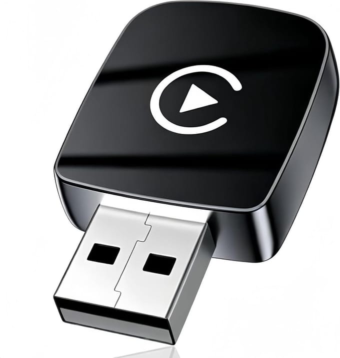 Draadloze CarPlay Adapter - Auto Multimedia - Navigatie Muziek - Plug en Play - USB Type-C - Zwart