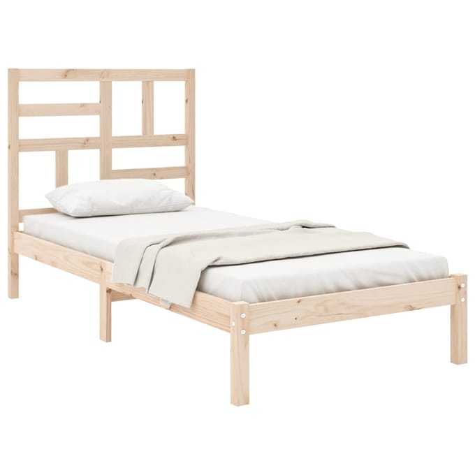 vidaXL - Bedframe - massief - hout - 90x190 - cm