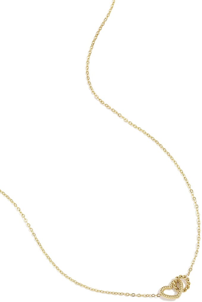 Ketting met verbonden hart bedel
