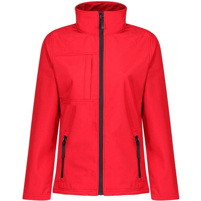 Regatta Dames/Dames Octagon II Zachte Shell Jas (Klassiek rood/zwart)