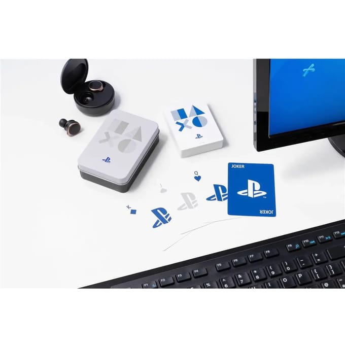 Paladone Products PlayStation Speelkaarten PS5 Wit/Blauw