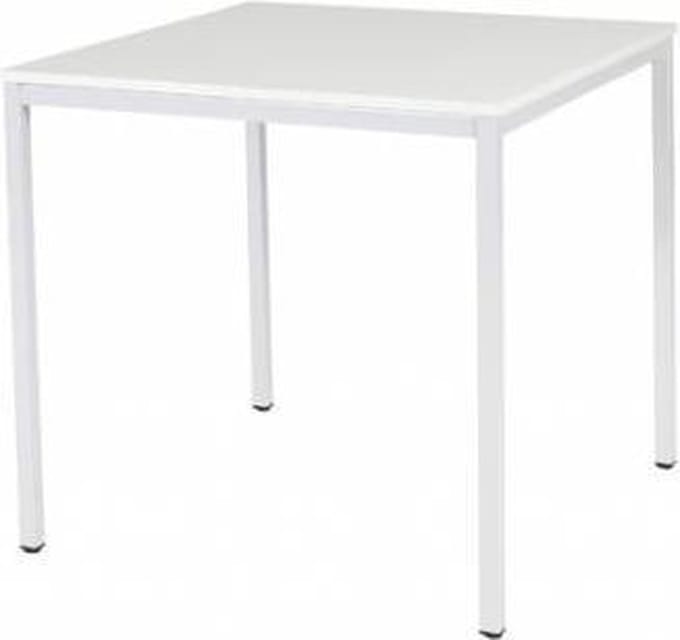 Bureautafel - Domino Basic 80x80 wit - wit frame
