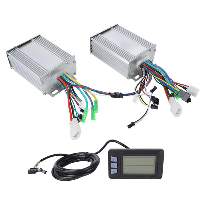48V 60V 450W Elektrische Fiets Conversie Kit Dubbele Aandrijving Motor Controllers en Display Paneel voor white