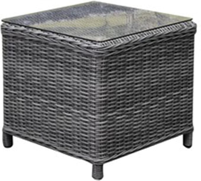 Toscane XL bijzettafel 50x50xH46 cm antraciet