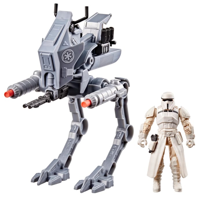 Hasbro Star Wars Actionverse AT RT Voertuig met Figuur 11cm Actiefiguren en superhelden
