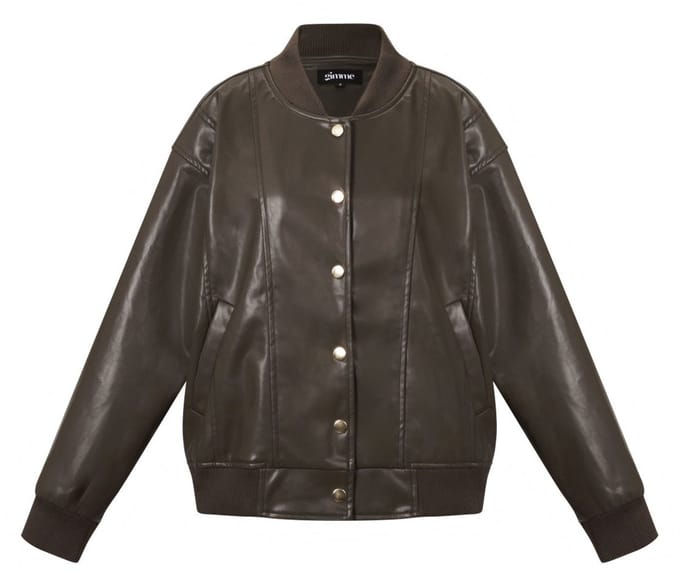 Woven Polyester Fiber Women's Bomber Jacket Fall/Winter Street Style
