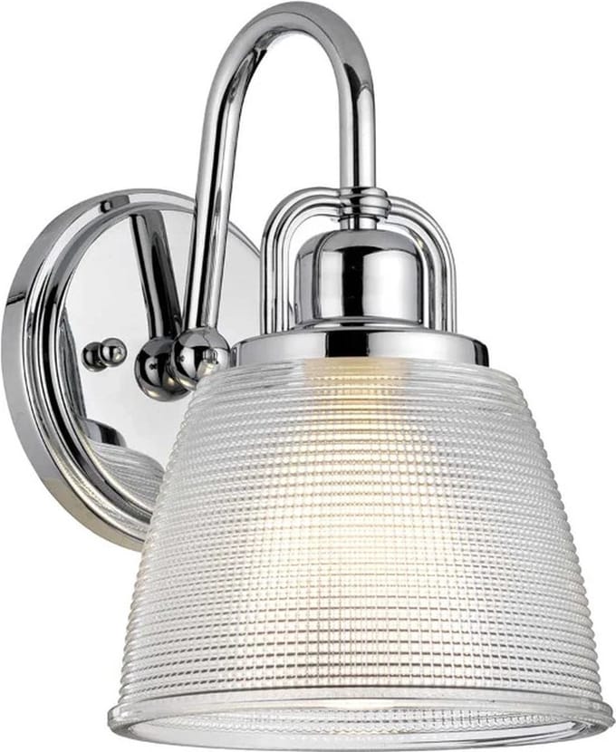 Quoizel LED Wandlamp Dublin | 3W 3000K 300Lm 830 | IP44 | Dimbaar | Polished Chrome