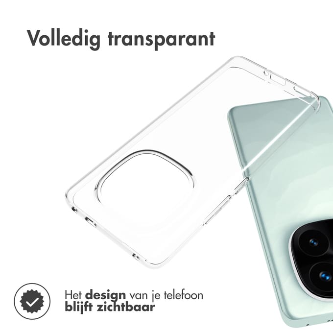 Accezz Hoesje - Geschikt voor Xiaomi Redmi Note 14 Pro Plus 5G - Clear Backcover - Transparant