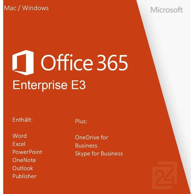 Microsoft Office 365 Enterprise E3 vanaf 1 Gebruiker(s)