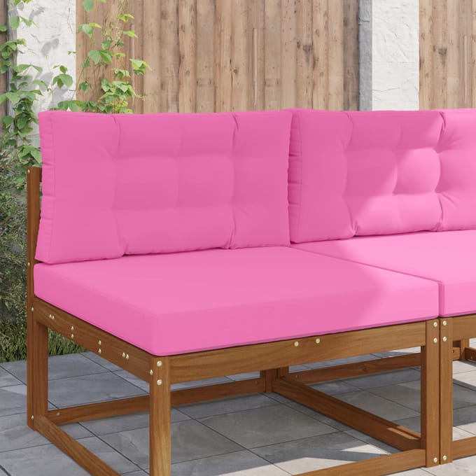 vidaXL - Buitenbankkussen - Polyester - Roze - 80 - x - 80 - cm
