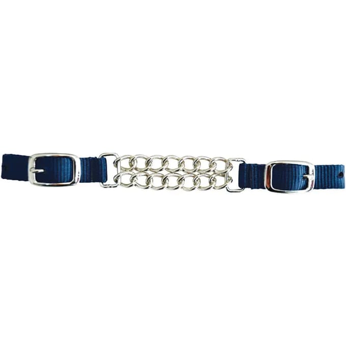 Dubbele ketting nylon gourmette voor paard Lakota