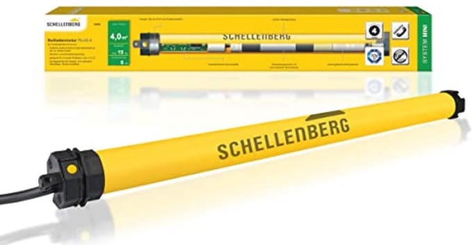 Rolluikmotor Mini Plus 6 Nm - Elektronische Eindstandinstelling - Voor 40 mm As - Complete Set Incl. Wandlagers