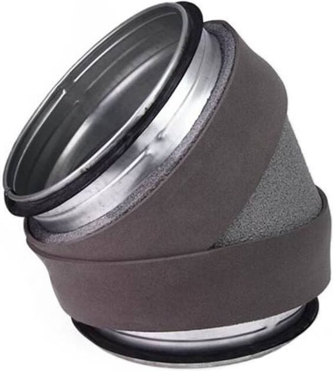 Econox Thermoduct geïsoleerde bocht 45 graden diameter 250 mm