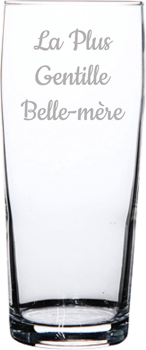 Bierfluitje gegraveerd - 19cl - La Plus Gentille Belle-mère